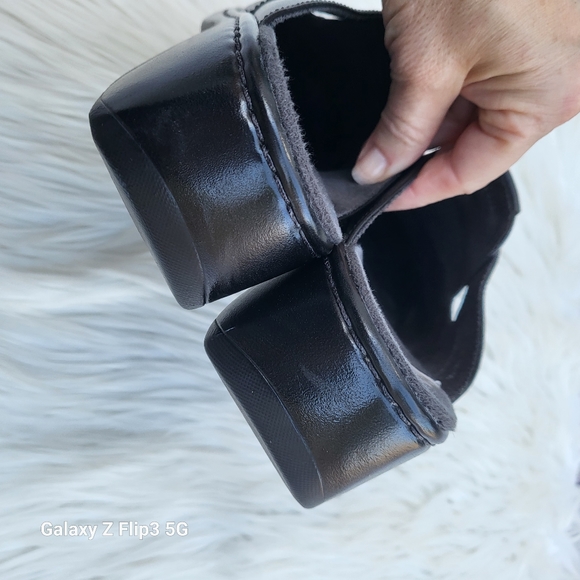 Clarks Black Slip On Loafers Mules 7M - Picture 8 of 12